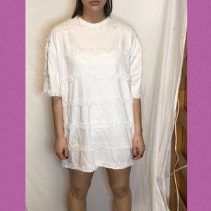 zara t-shirt fringe dress